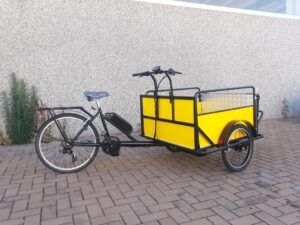 NORDIK HEAVY DUTY CARGO BIKE ITALIANA ITALY DISABILI GIALLA